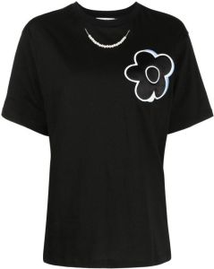 B+ab floral print T-shirt Zwart