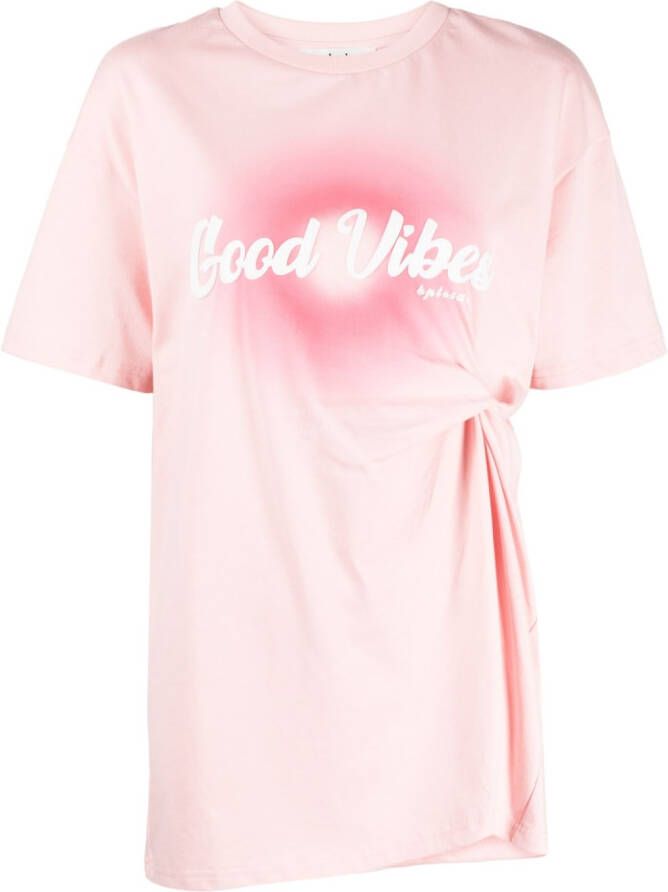 B+ab T-shirt met geknoopt detail Roze