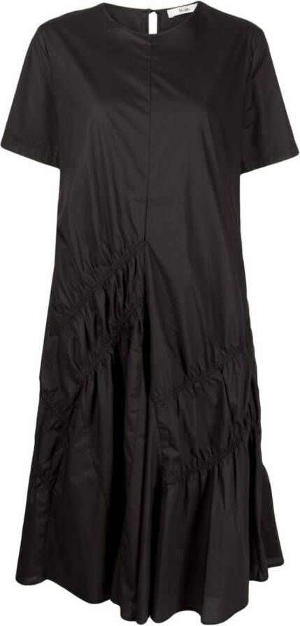 B+ab Midi-jurk met empiretaille Zwart