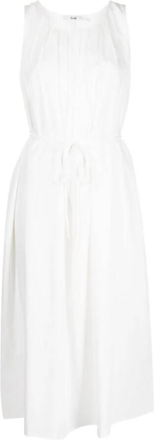 B+ab Midi-jurk met gestrikte taille Wit