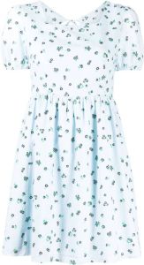 B+ab Mini-jurk met bloemenprint Blauw