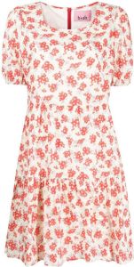 B+ab Mini-jurk met bloemenprint Rood