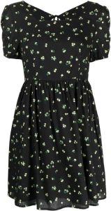 B+ab Mini-jurk met bloemenprint Zwart