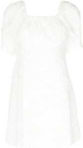 B+ab Mini-jurk met borduurwerk Wit