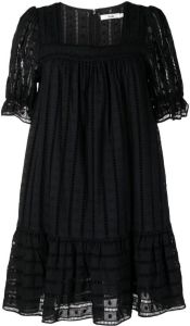 B+ab Mini-jurk met borduurwerk Zwart