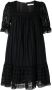 B+ab Mini-jurk met borduurwerk Zwart - Thumbnail 1