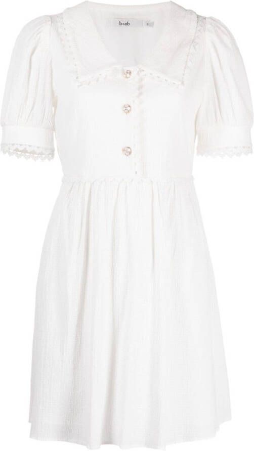 B+ab Mini-jurk met korte mouwen Wit