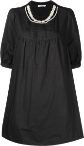 B+ab Mini-jurk met parelkraag Zwart