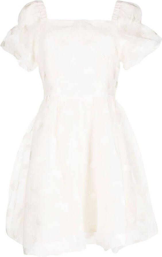 B+ab Mini-jurk met V-hals Wit