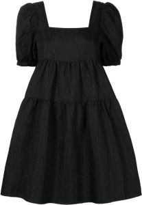B+ab Mini-jurk met vierkante hals Zwart
