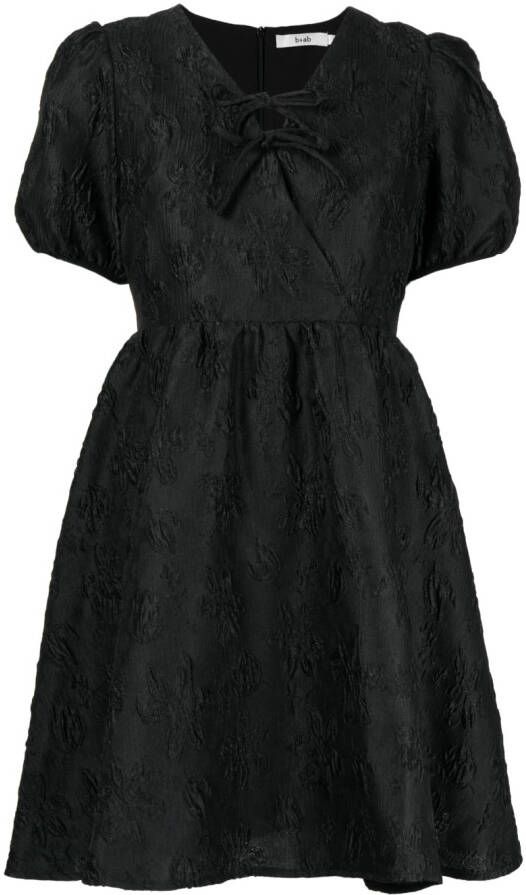 B+ab Midi-jurk met jacquard Zwart