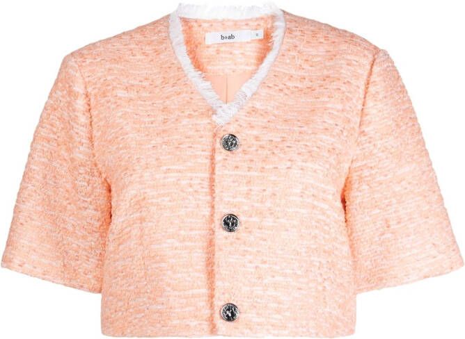 B+ab Tweed blouse Oranje