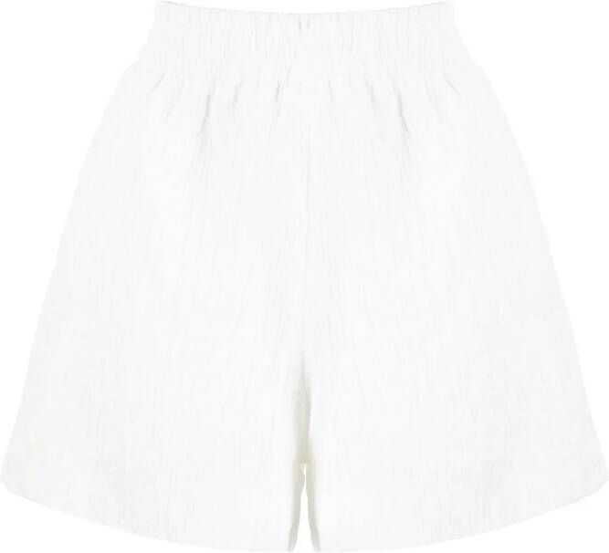 B+ab Shorts met elastische tailleband Wit
