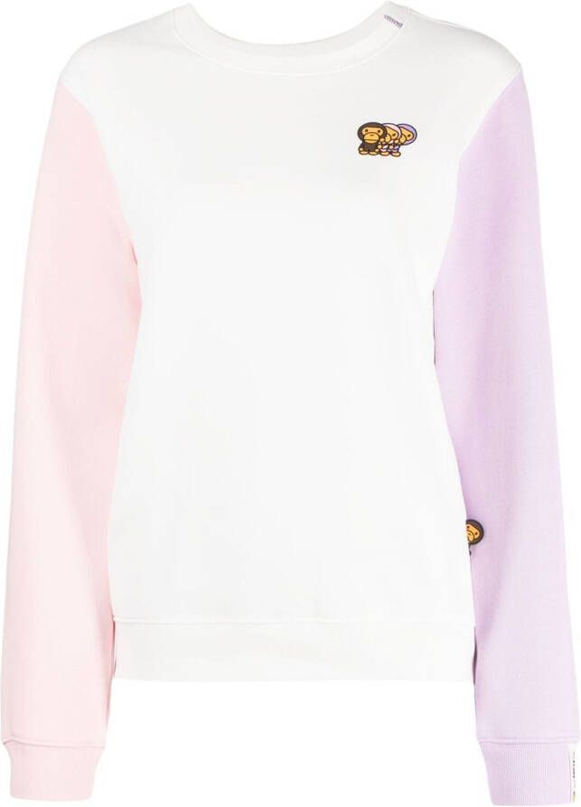 *BABY MILO STORE BY *A BATHING APE Sweater met geborduurd logo Wit