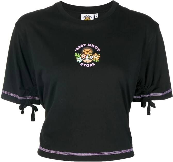 *BABY MILO STORE BY *A BATHING APE T-shirt met logoprint Zwart