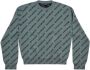 Balenciaga Sweater met logoprint Grijs - Thumbnail 1