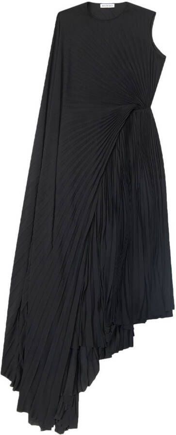 Balenciaga Asymmetrische jurk Zwart
