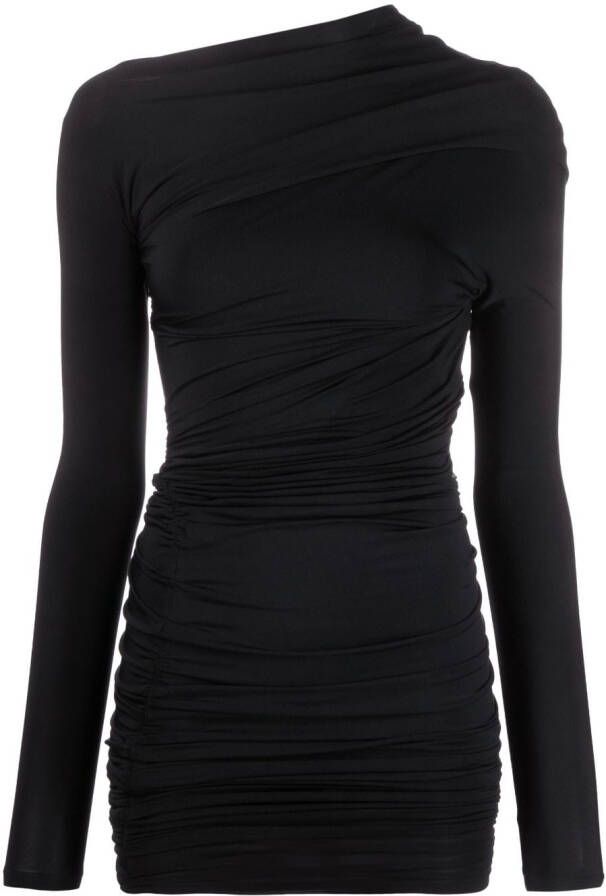 Balenciaga Asymmetrische mini-jurk Zwart