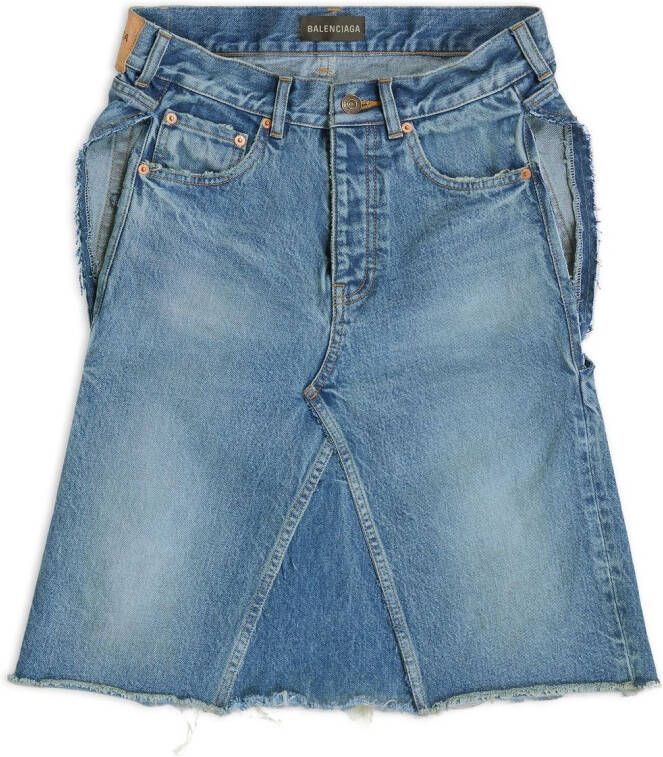 Balenciaga Asymmetrische top Blauw