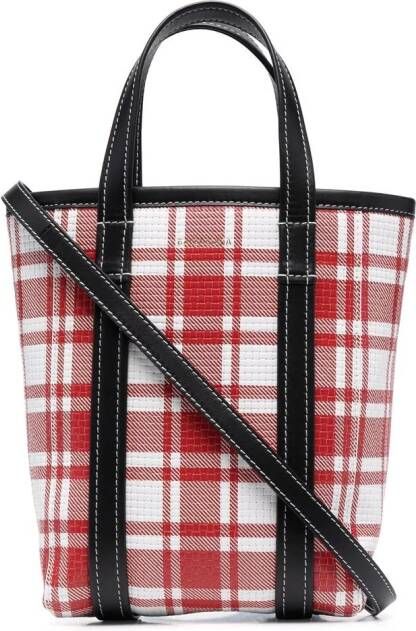 Balenciaga Barbes North-South shopper Rood