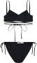 Balenciaga Bikini met wikkelstijl Zwart - Thumbnail 1