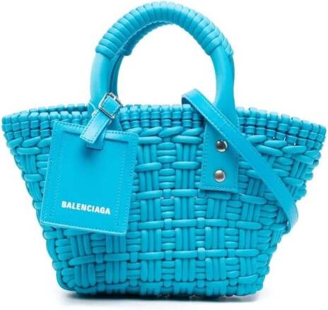 Balenciaga Bistro Basket kleine shopper Blauw