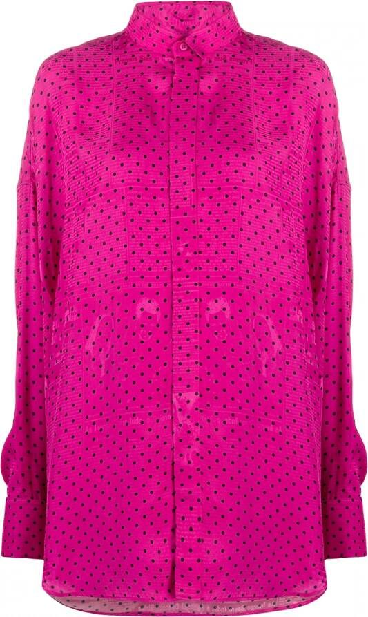 Balenciaga Blouse met stippen Roze