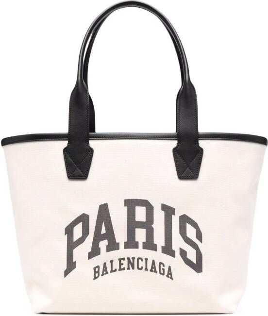 Balenciaga Cities Paris shopper Beige