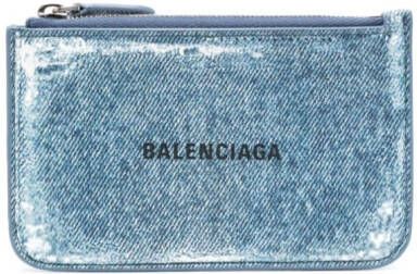 Balenciaga Leren portemonnee Blauw
