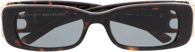 Balenciaga Eyewear Dynasty zonnebril Bruin