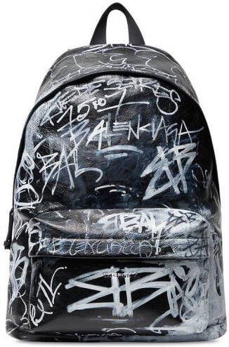 Balenciaga Explorer rugzak met graffiti-print Zwart