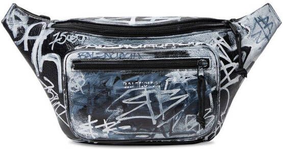 Balenciaga Explorer heuptas met graffiti-print Zwart