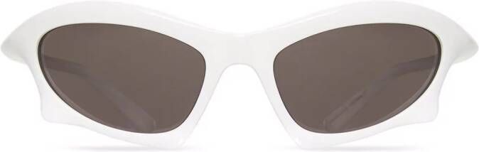 Balenciaga Eyewear Bat zonnebril met rechthoekig montuur Wit