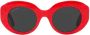 Balenciaga Eyewear BB0235S zonnebril met rond montuur Rood - Thumbnail 1