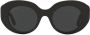 Balenciaga Eyewear BB0235S zonnebril met rond montuur Zwart - Thumbnail 1