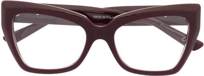 Balenciaga Eyewear Bril met cat-eye montuur Rood