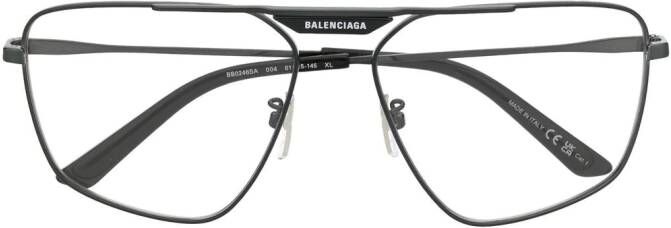 Balenciaga Eyewear Tag 2.0 Navigator zonnebril Zwart