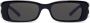 Balenciaga Eyewear Dynasty zonnebril met rechthoekig montuur Zwart - Thumbnail 1