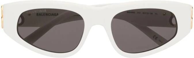 Balenciaga Eyewear Dynasty zonnebril met D-montuur Wit