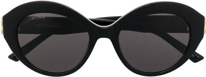 Balenciaga Eyewear Dynasty zonnebril met ovaal montuur Zwart