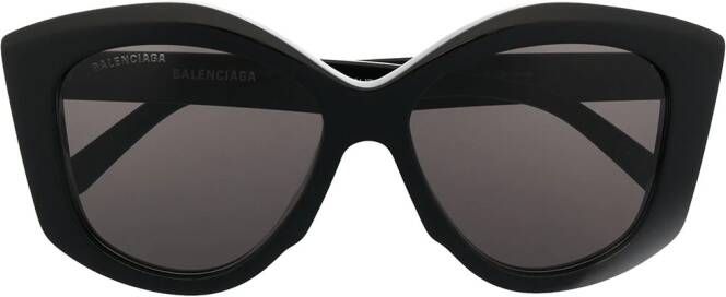 Balenciaga Eyewear Dynasty zonnebril met oversized montuur Zwart