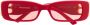 Balenciaga Eyewear Dynasty zonnebril met rechthoekig montuur Rood - Thumbnail 1