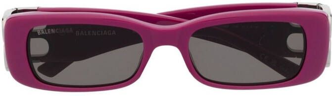 Balenciaga Eyewear Dynasty zonnebril met rechthoekig montuur Roze