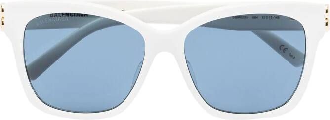 Balenciaga Eyewear Dynasty zonnebril met vierkant montuur Wit