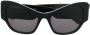 Balenciaga Eyewear Zonnebril met cat-eye montuur Zwart - Thumbnail 1