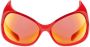 Balenciaga Eyewear Gotham zonnebril met cat-eye montuur Rood - Thumbnail 1