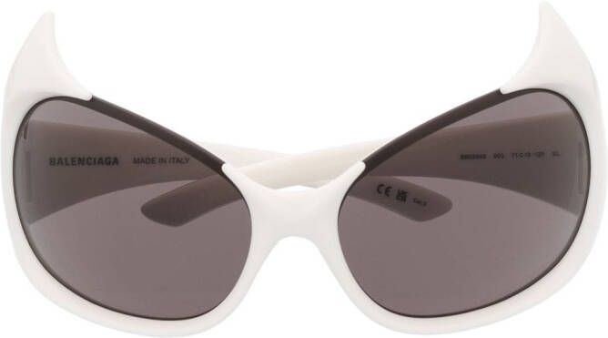 Balenciaga Eyewear Gotham zonnebril met cat-eye montuur Wit