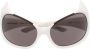 Balenciaga Eyewear Gotham zonnebril met cat-eye montuur Wit - Thumbnail 1