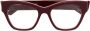 Balenciaga Eyewear Bril met gegraveerd logo Rood - Thumbnail 1