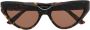 Balenciaga Eyewear Zonnebril met cat-eye montuur Bruin - Thumbnail 1